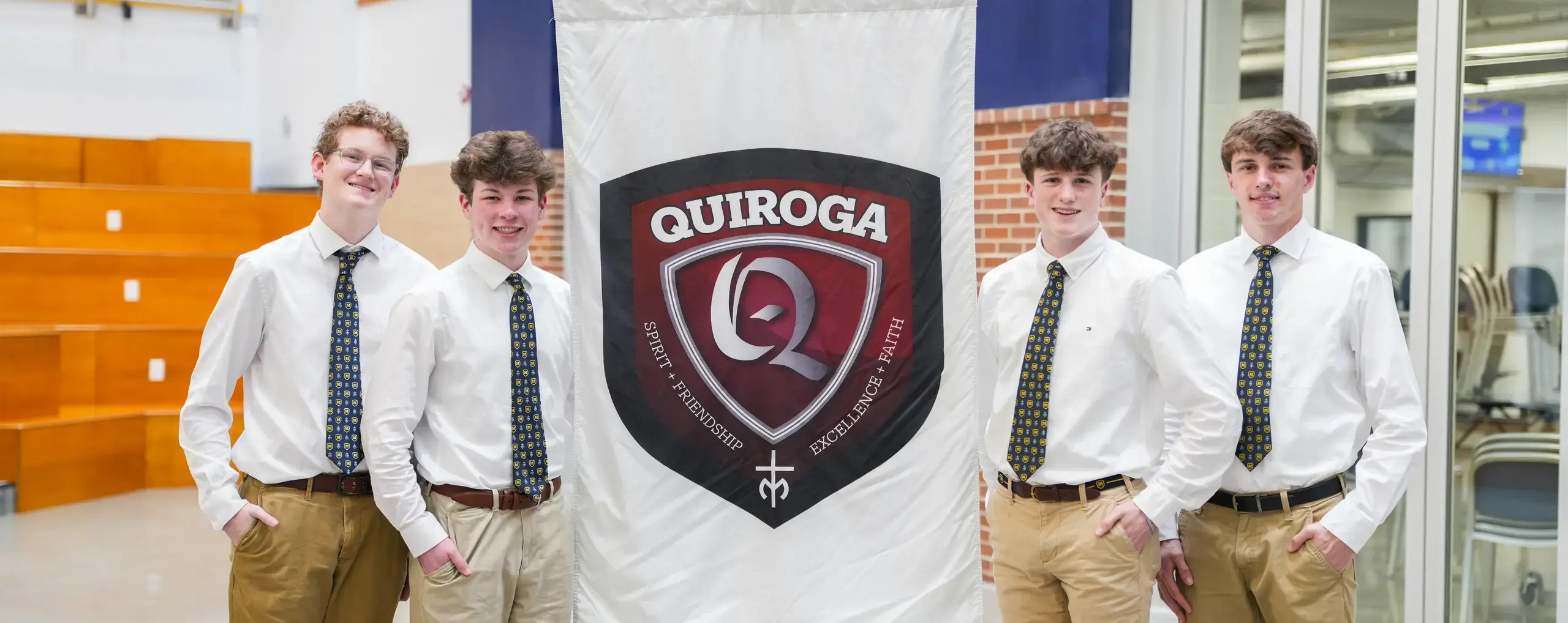 Quiroga House captains and chaplain
