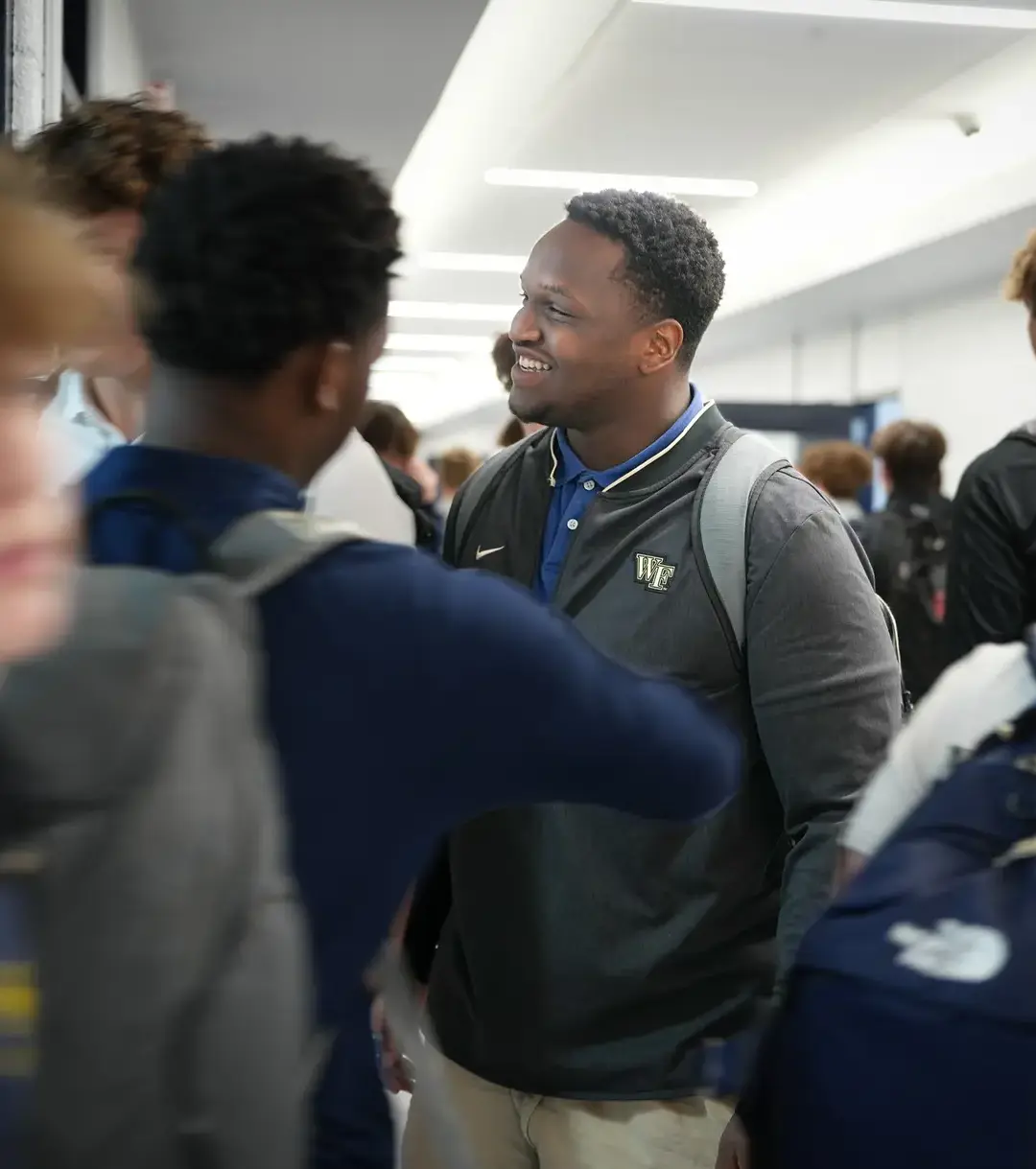 Students in the hallway