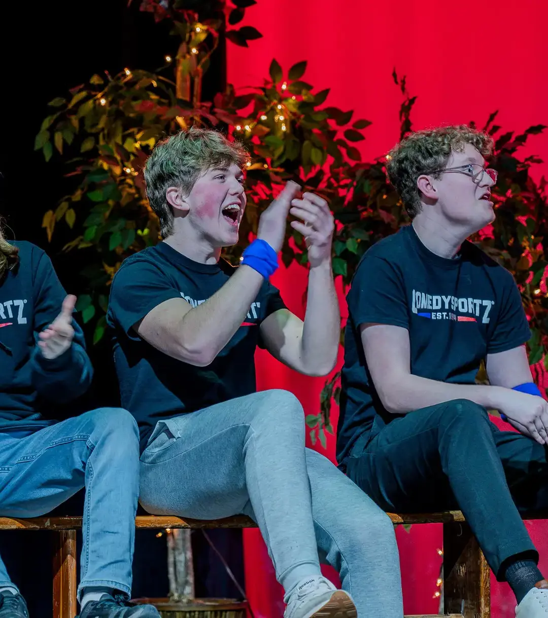 Moeller students at the Improv