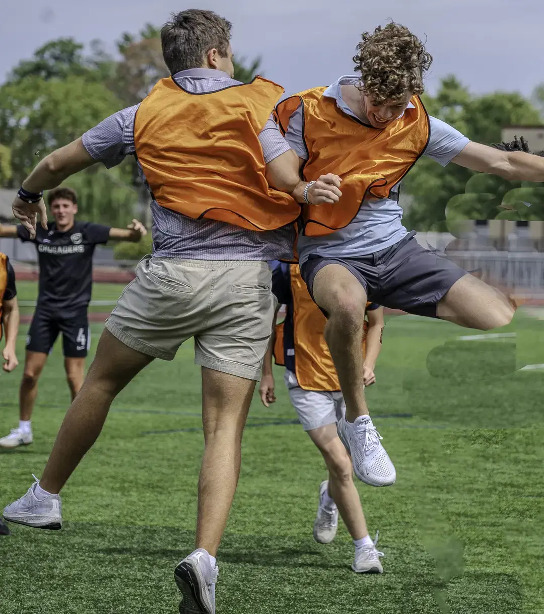 House soccer game excitement